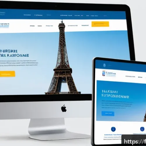 퍼스널트레이너의 온라인 PT 비즈니스 - A sleek, modern website homepage design for an online coaching business targeting French-speaking cl...